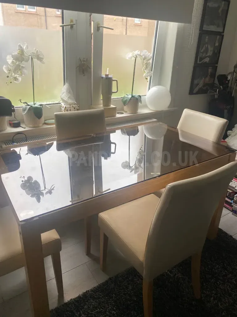 Dining table and chairs