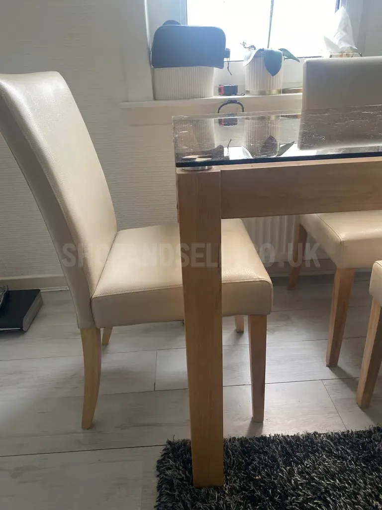 Dining table and chairs