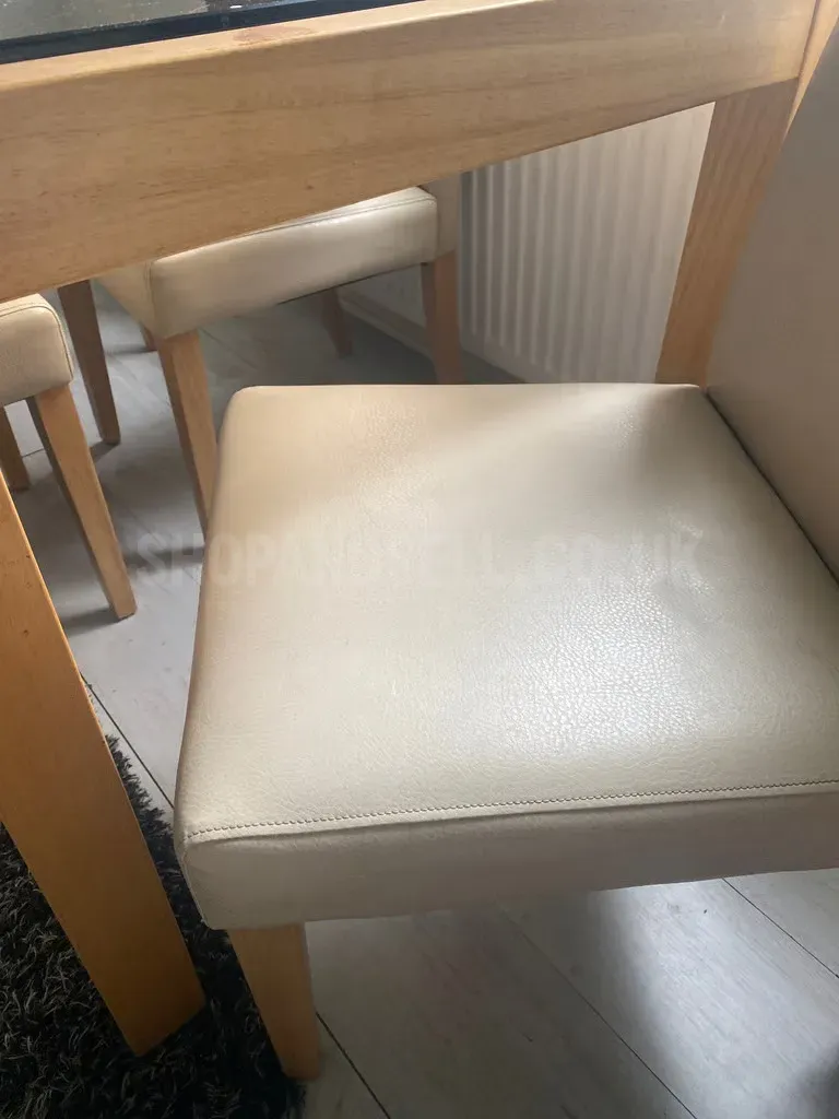 Dining table and chairs