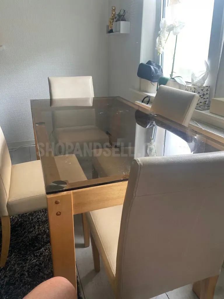 Dining table and chairs