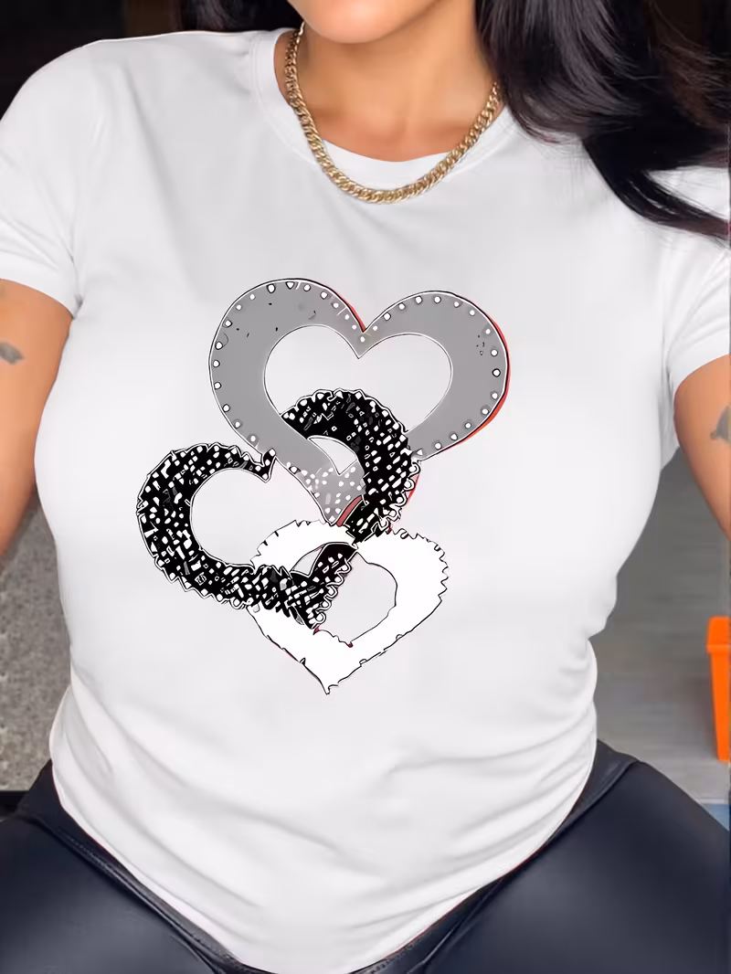 Women's Round Neck Short Sleeve Blouse