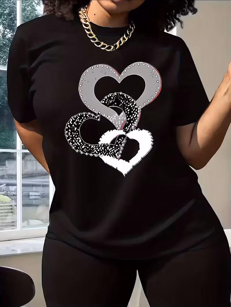 Women's Round Neck Short Sleeve Blouse