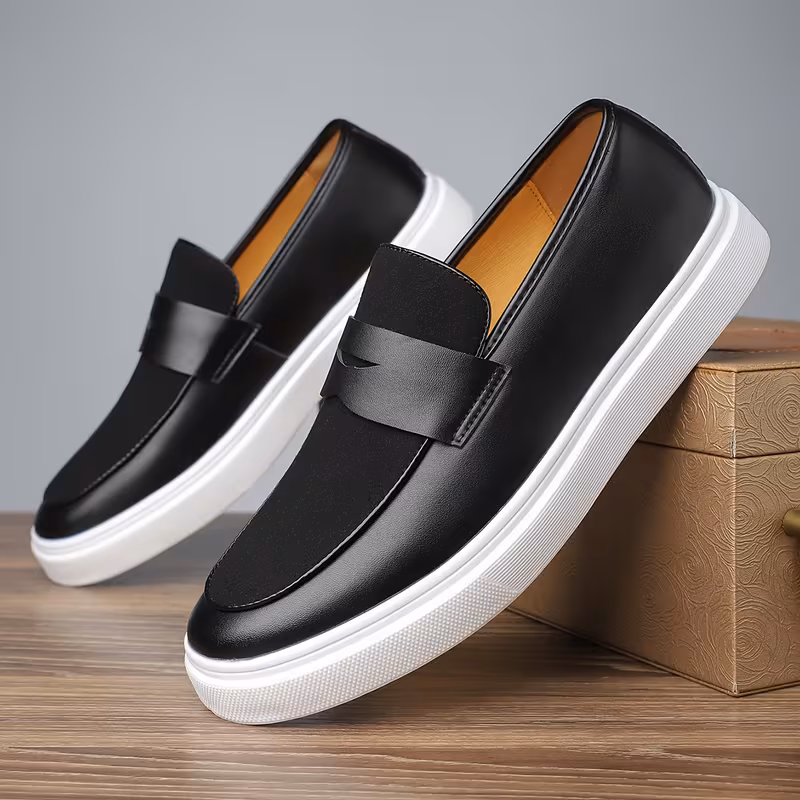 Men's Preppy Casual Slip-On Sneakers