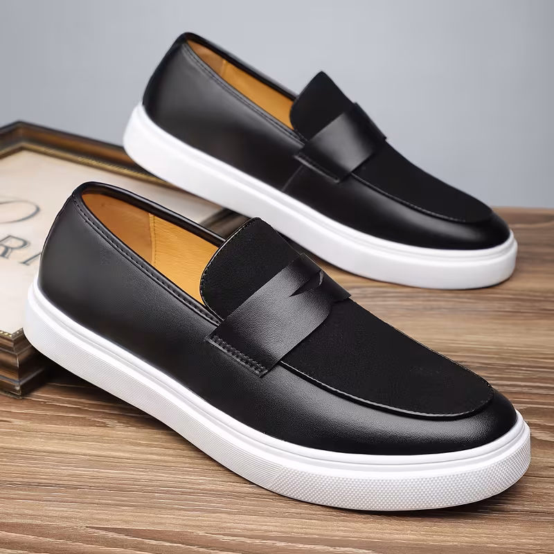 Men's Preppy Casual Slip-On Sneakers