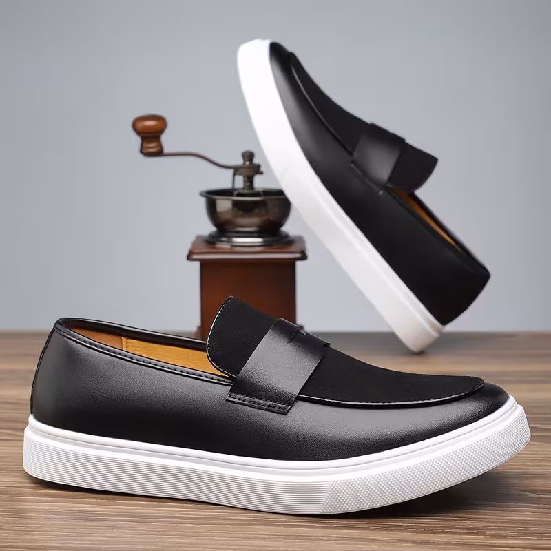 Men's Preppy Casual Slip-On Sneakers