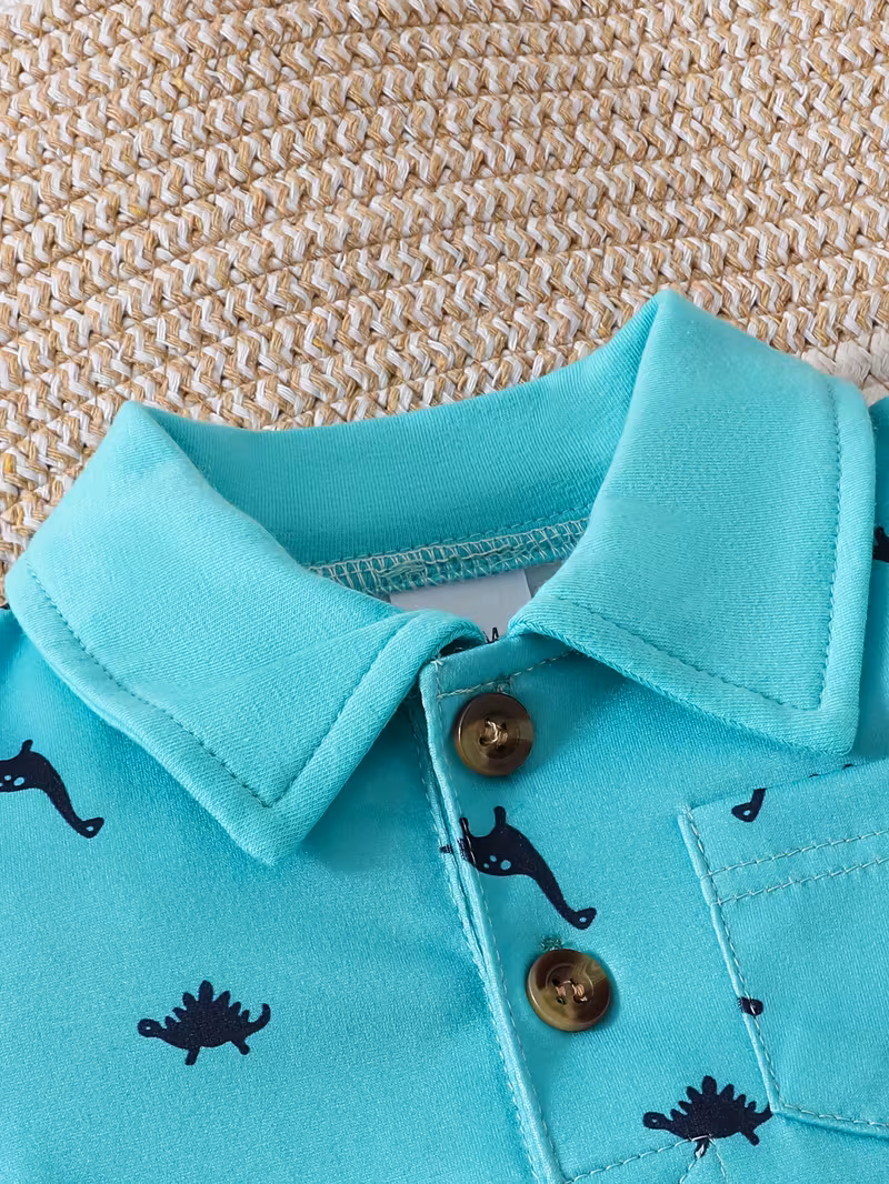 3pcs Baby's Casual Short Sleeve Romper Set