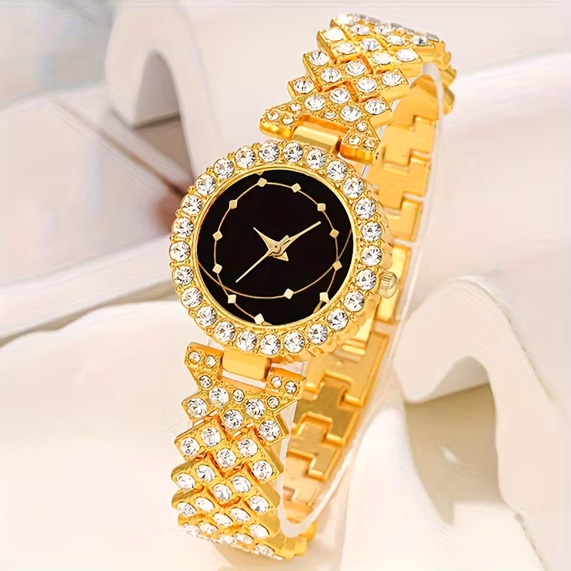 6-Piece Elegant Women's Quartz Wrist Watch Set