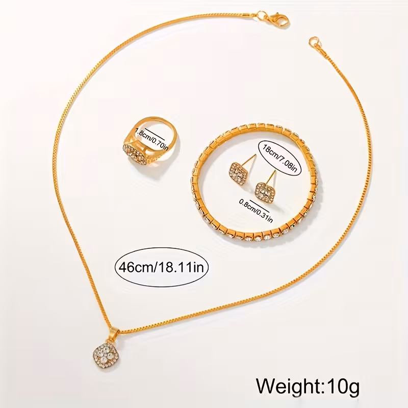 6-Piece Elegant Women's Quartz Wrist Watch Set