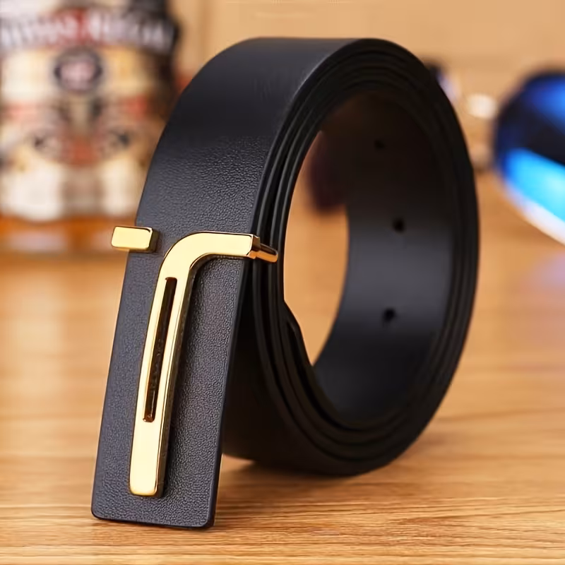 Strip Style Minimalist Men'S Belt