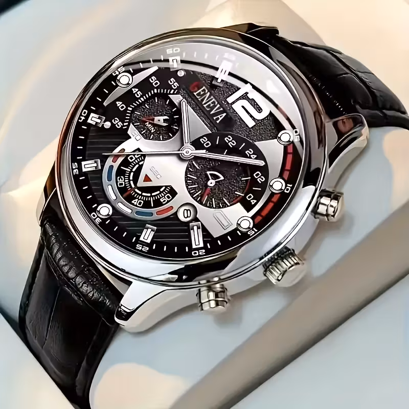 A Stylish Casual Round Quartz Watch