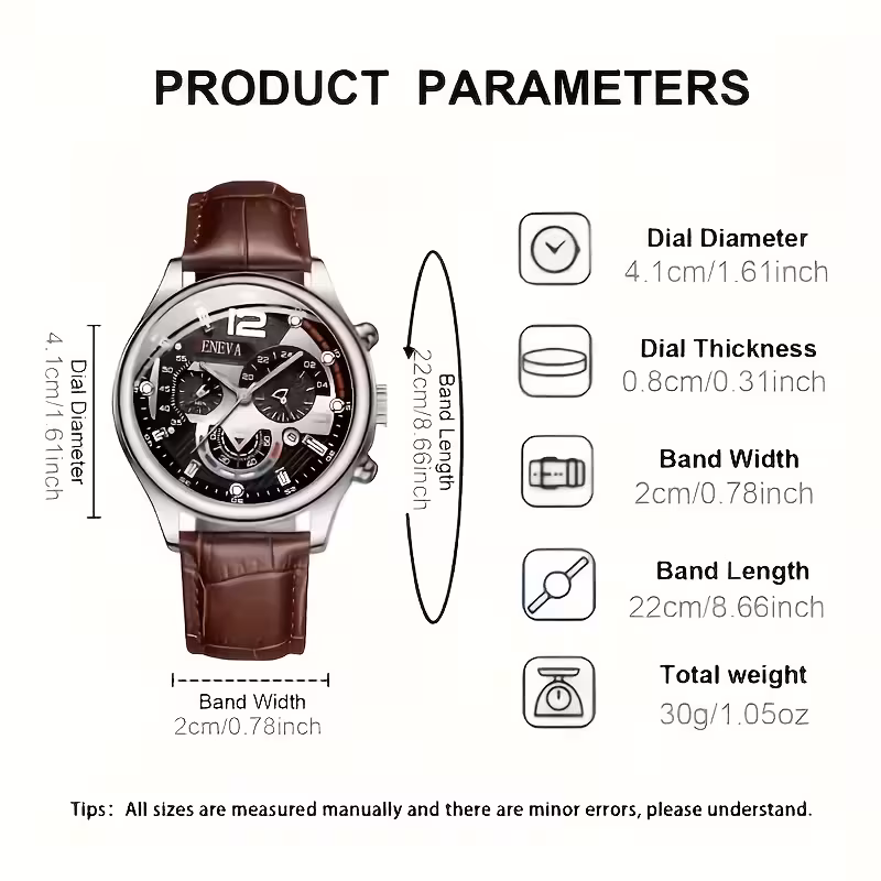 A Stylish Casual Round Quartz Watch
