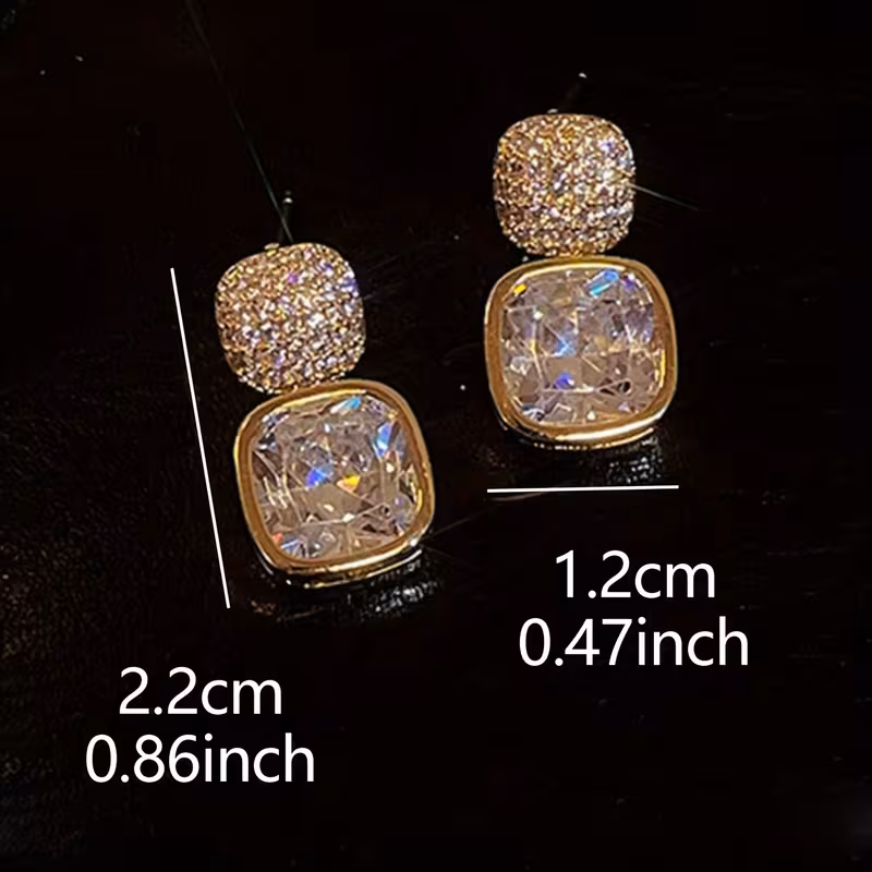 1 Pair Luxury Rhinestone