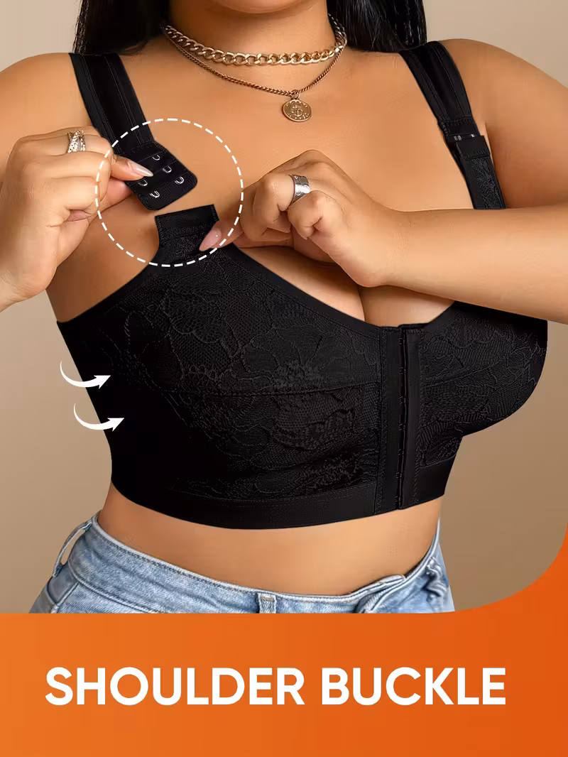 MIOTAN Plus Size Caramel Seamless Wireless Bra for Women