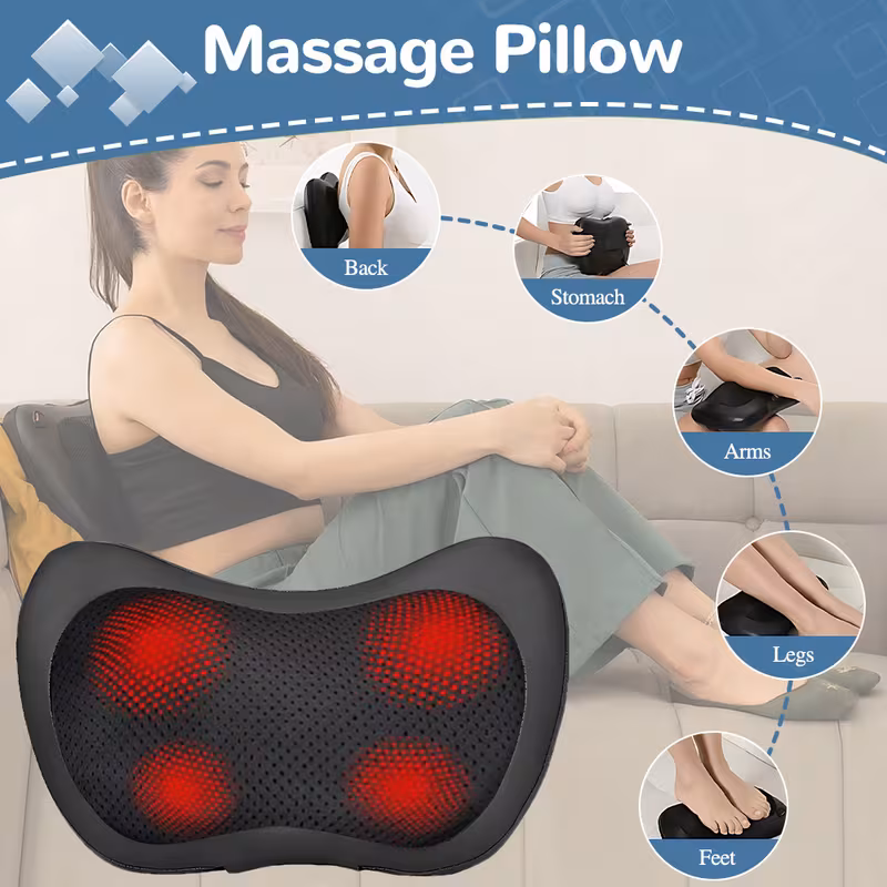 Back massager with heart