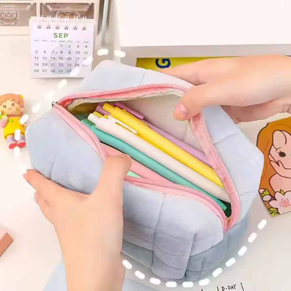 Disney Daisy Duck Mickey Minnie Pillow Design Cosmetic Bag