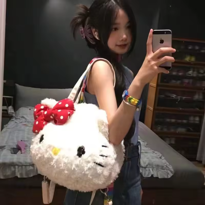 Hello Kitty Plush Women Shoulder Bag