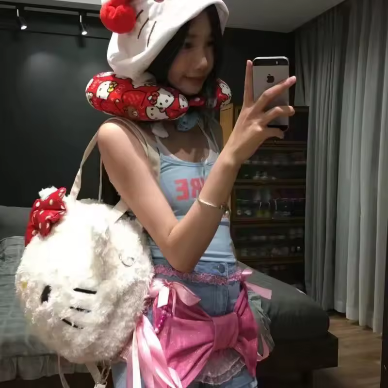 Hello Kitty Plush Women Shoulder Bag