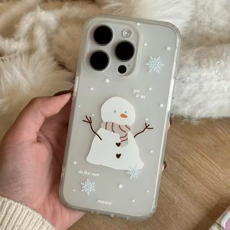 New Winter Snow Snowfale Snowman Phone Case For iPhone