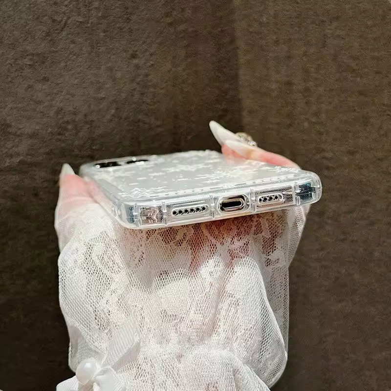 Winter Snowy Clear Air Cushion Phone Case For iPhone