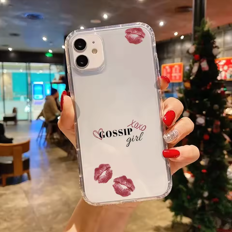 Aesthetic Winter-Themed Transparent Phone Case for Iphone