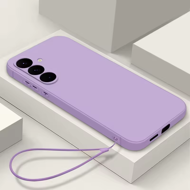 Soft Silicone Lanyard Case For Samsung Galaxy