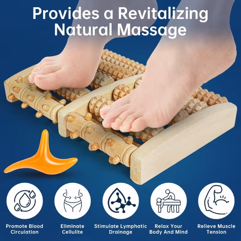 Wood foot massage 