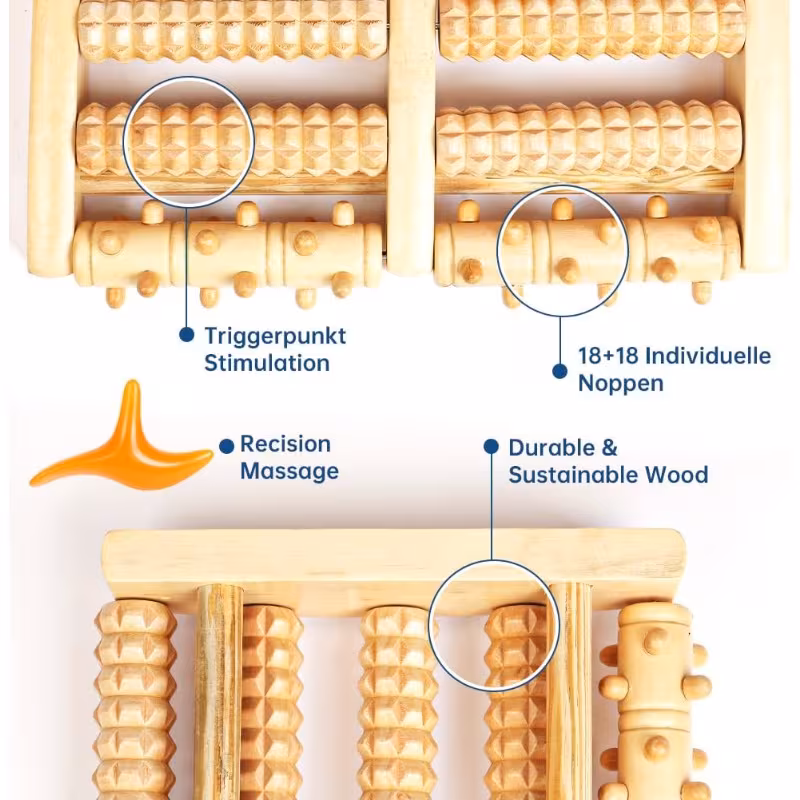 Wood foot massage 