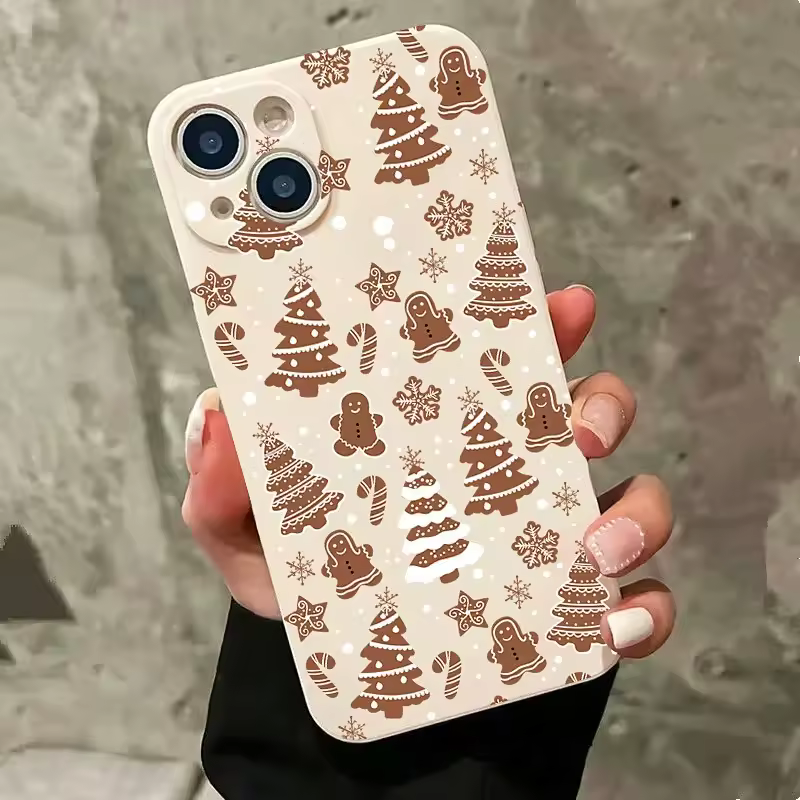 Creative Winter Snowflakes Christmas Phone Case For iPhone