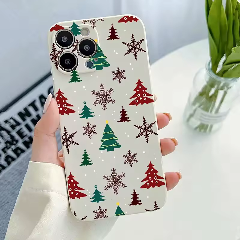Creative Winter Snowflakes Christmas Phone Case For iPhone