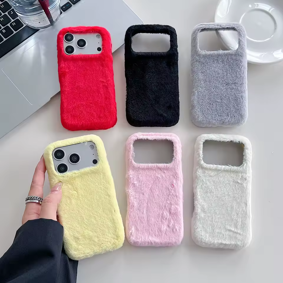 Autumn Winter Warm Plush Phone Case
