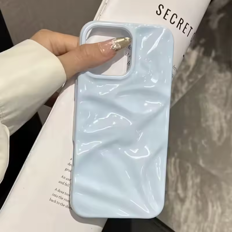 Luxury 3D Wrinkle Case For iPhone 