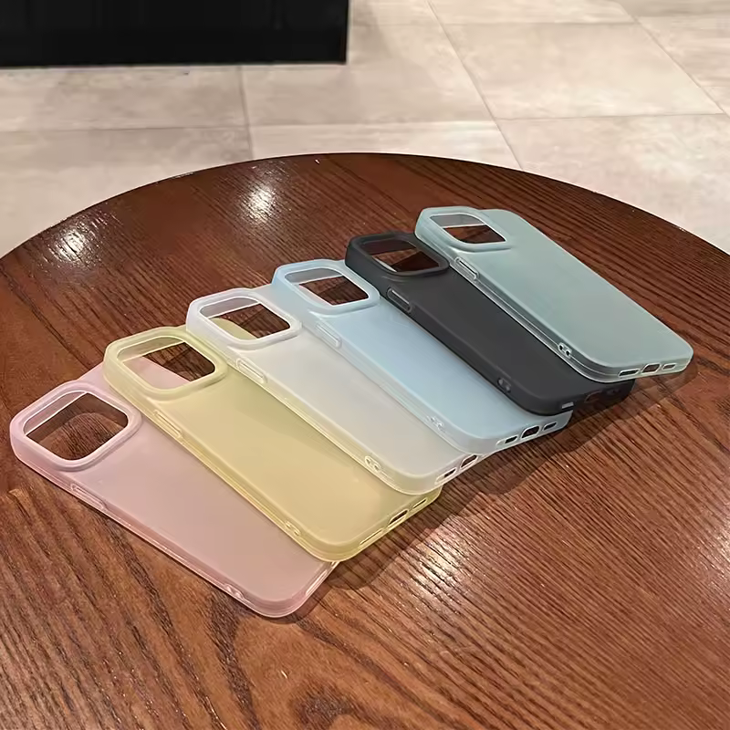 Soft Matte Candy Transparent Phone Case For iPhone 