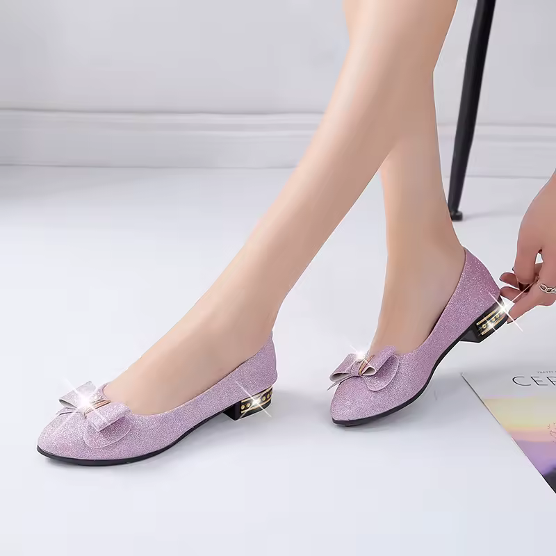 Women Flats Bowknot Single Shoes 