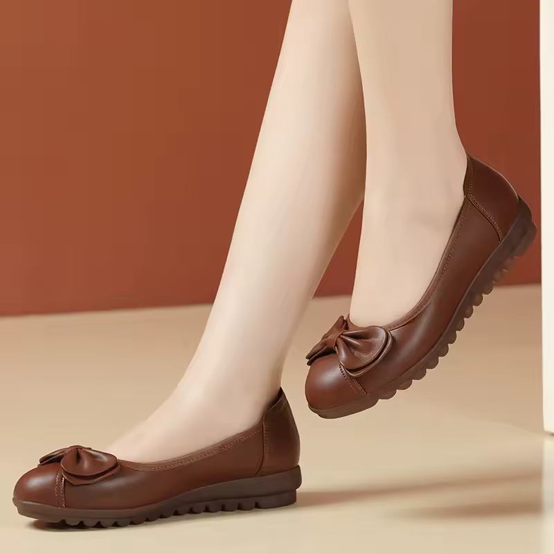  Women's Leather Shoes Flat