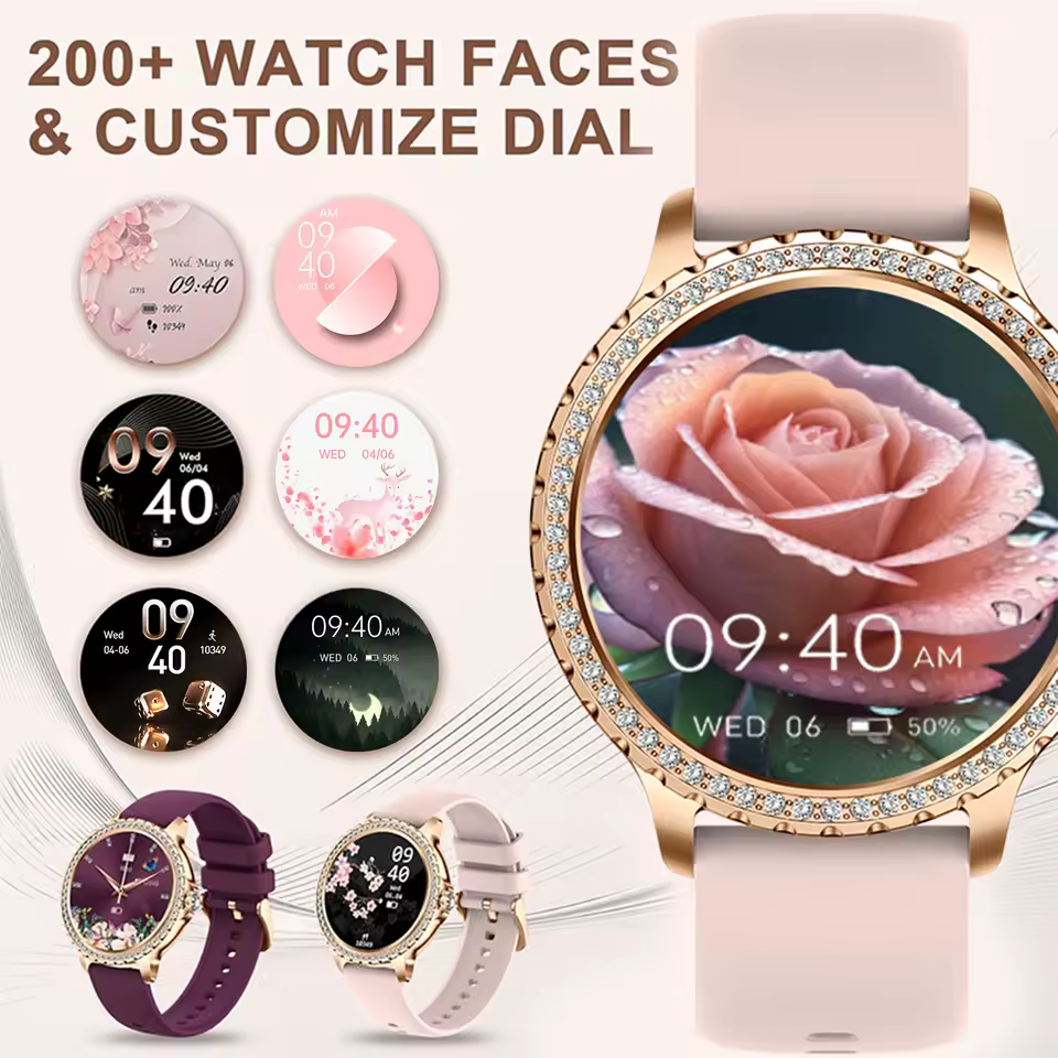 Smart Watch for women touchscreen Fitness Tracker 