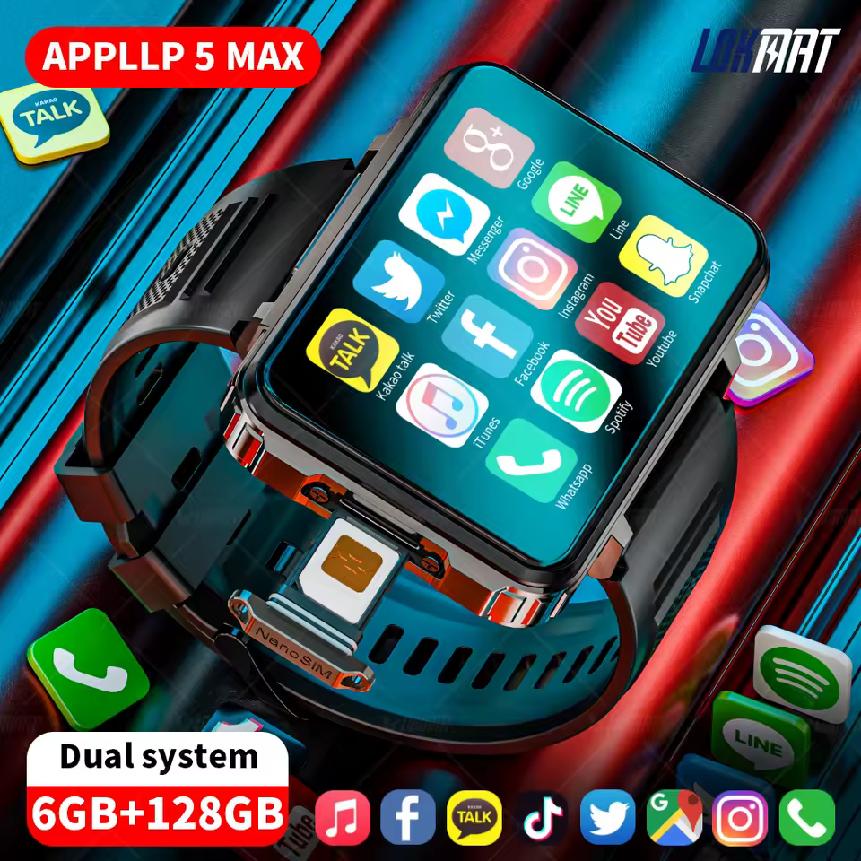 Android Watch Phone Square Big Screen Wifi 4 for women 