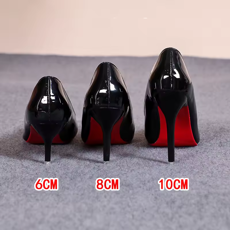 Sexy Pointed Toe Patent Leather High Heels for women