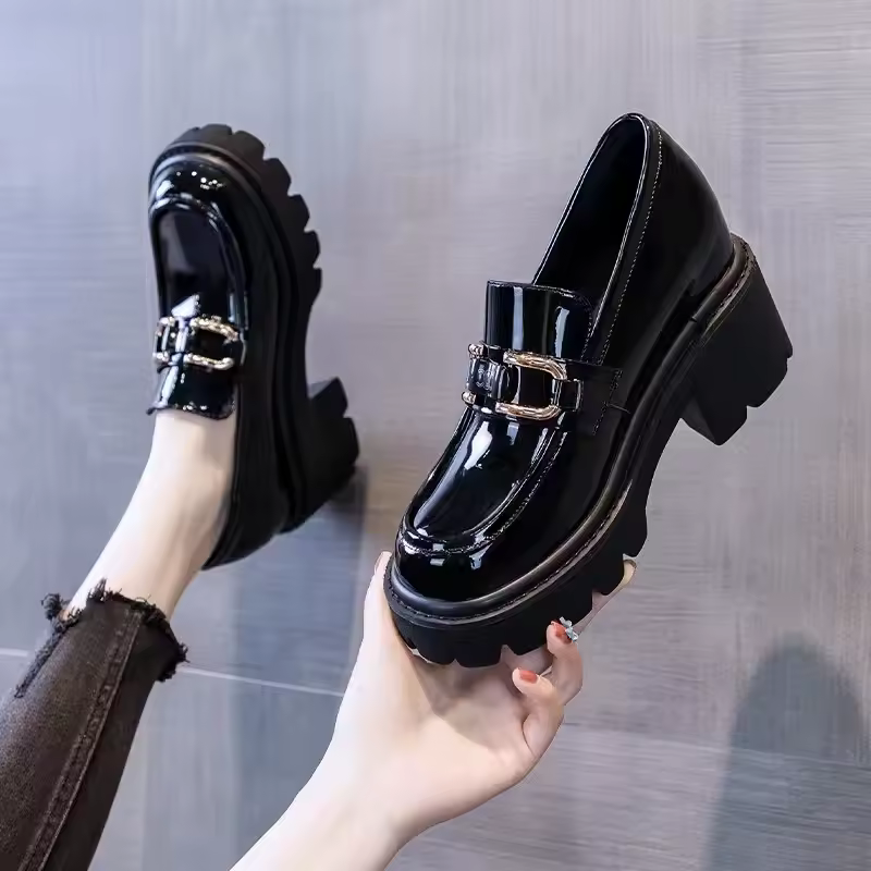  Women's Thick Sole High Heel Metal