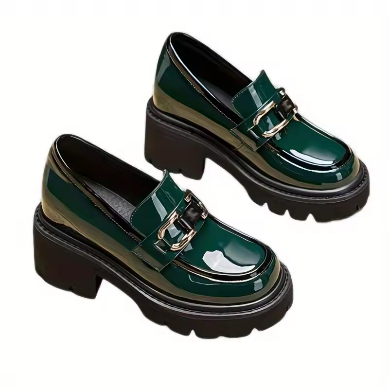  Women's Thick Sole High Heel Metal