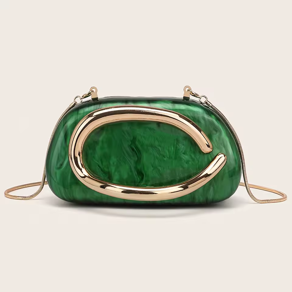 Women's Handbag Bride Metal Gold 