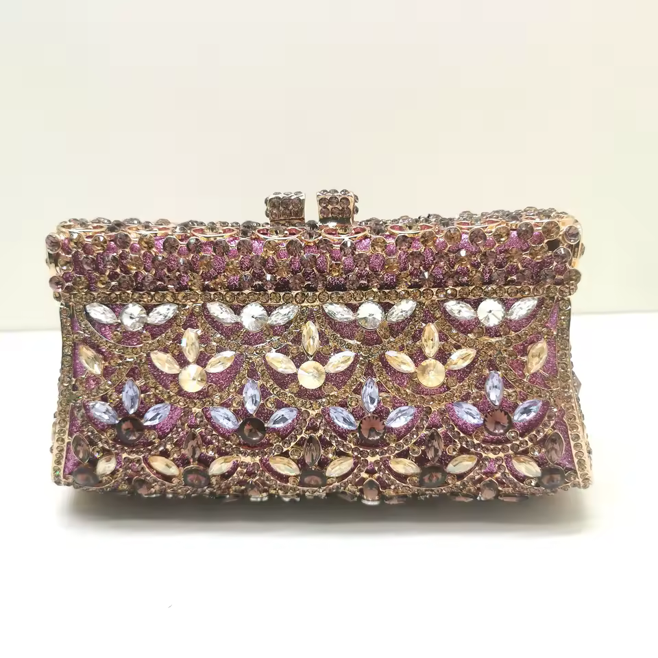 Women Rhinestones Clutch Purse