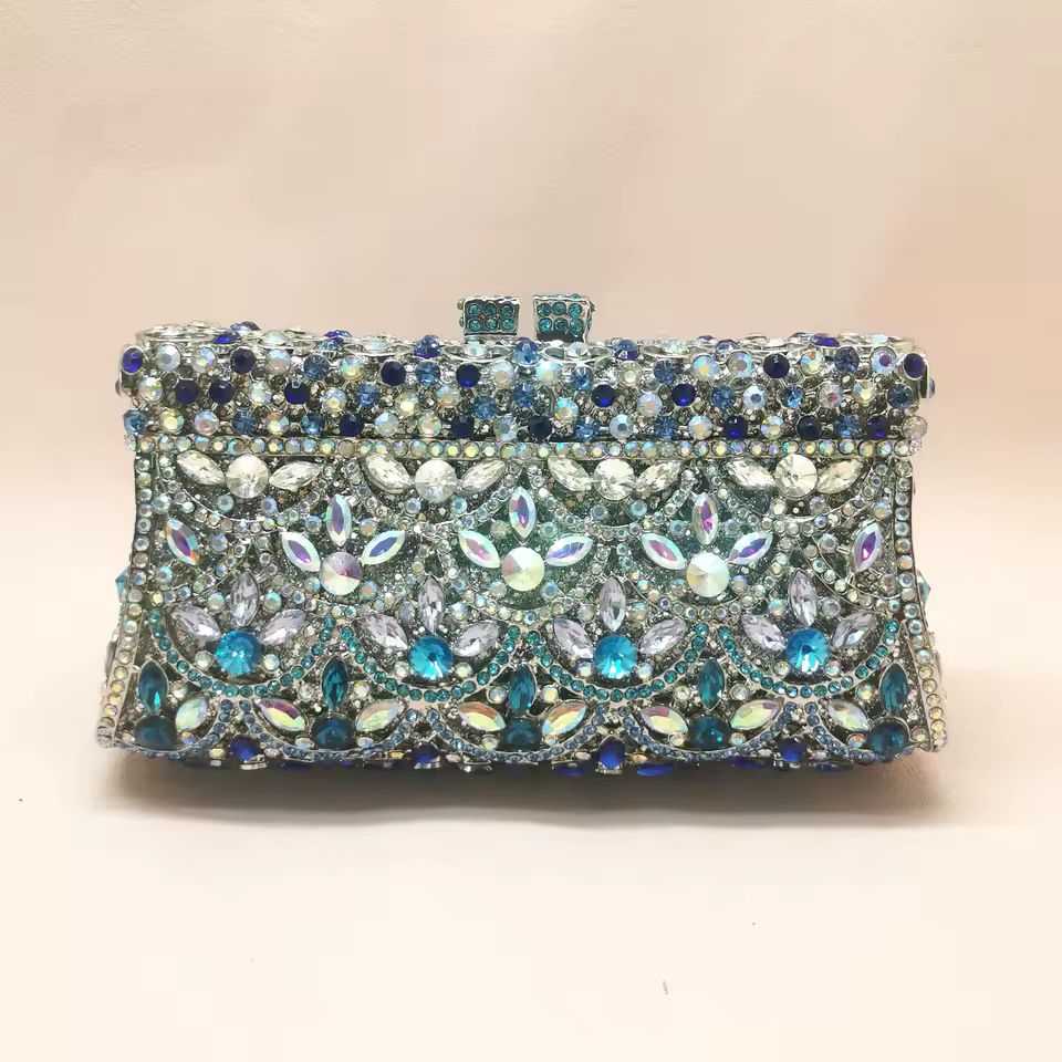 Women Rhinestones Clutch Purse