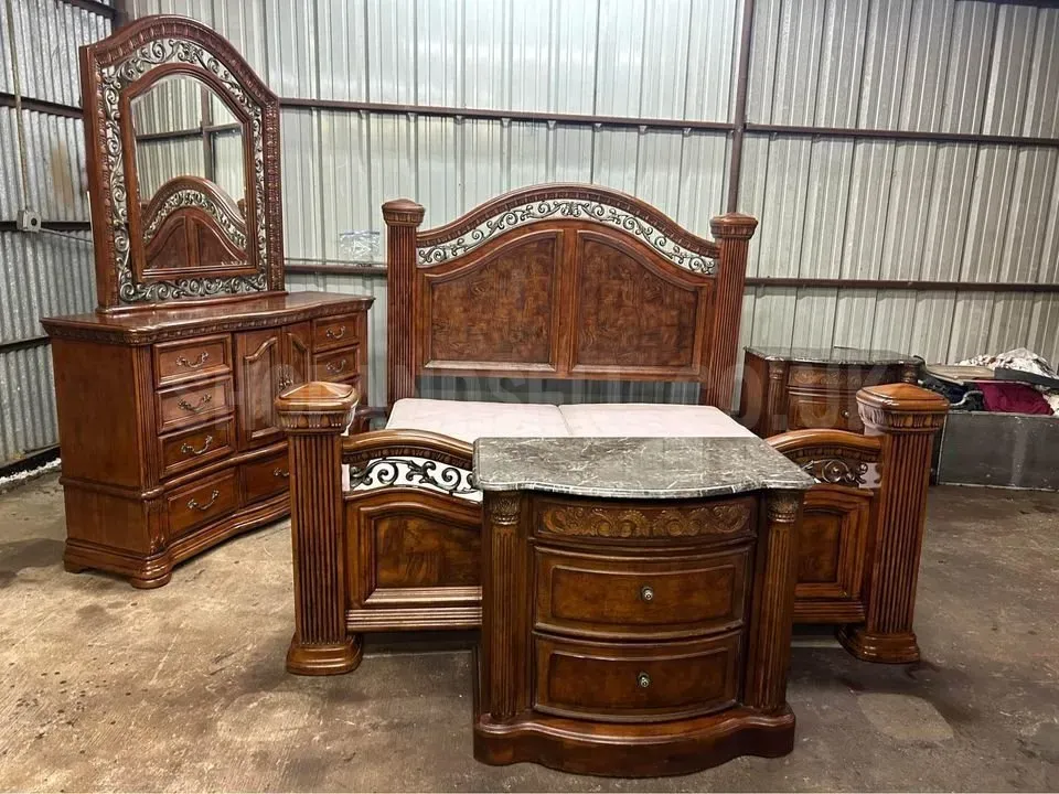 Full Wooden Bedroom set with mattress