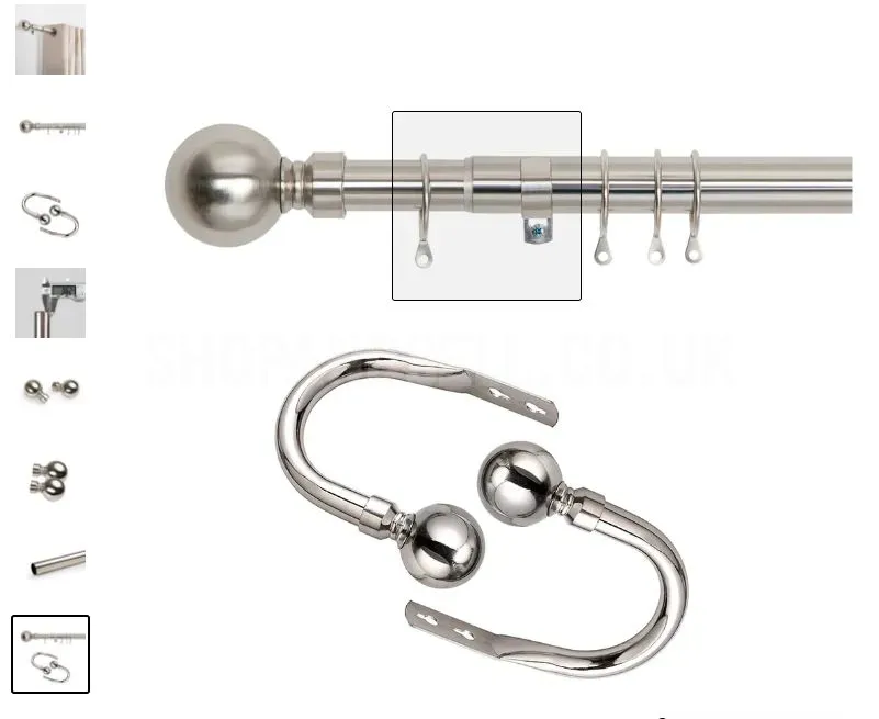 Curtain Poles And Holdbacks