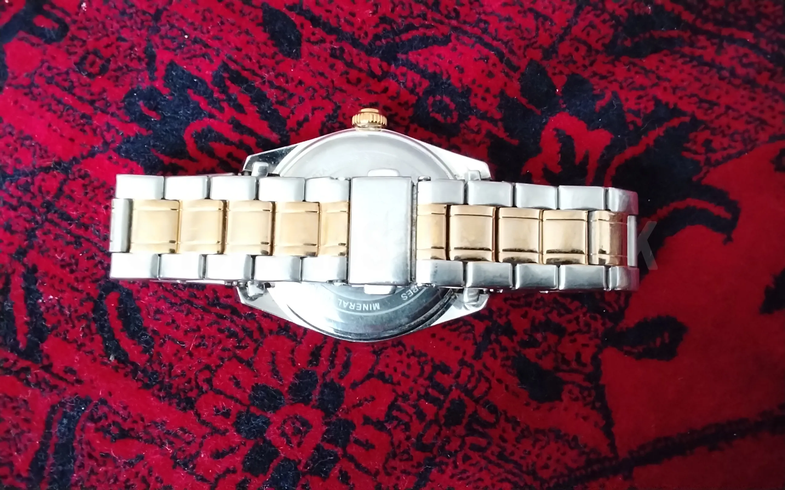 Two-Tone Gold &amp; Silver Rotary Style Watch – Men’s