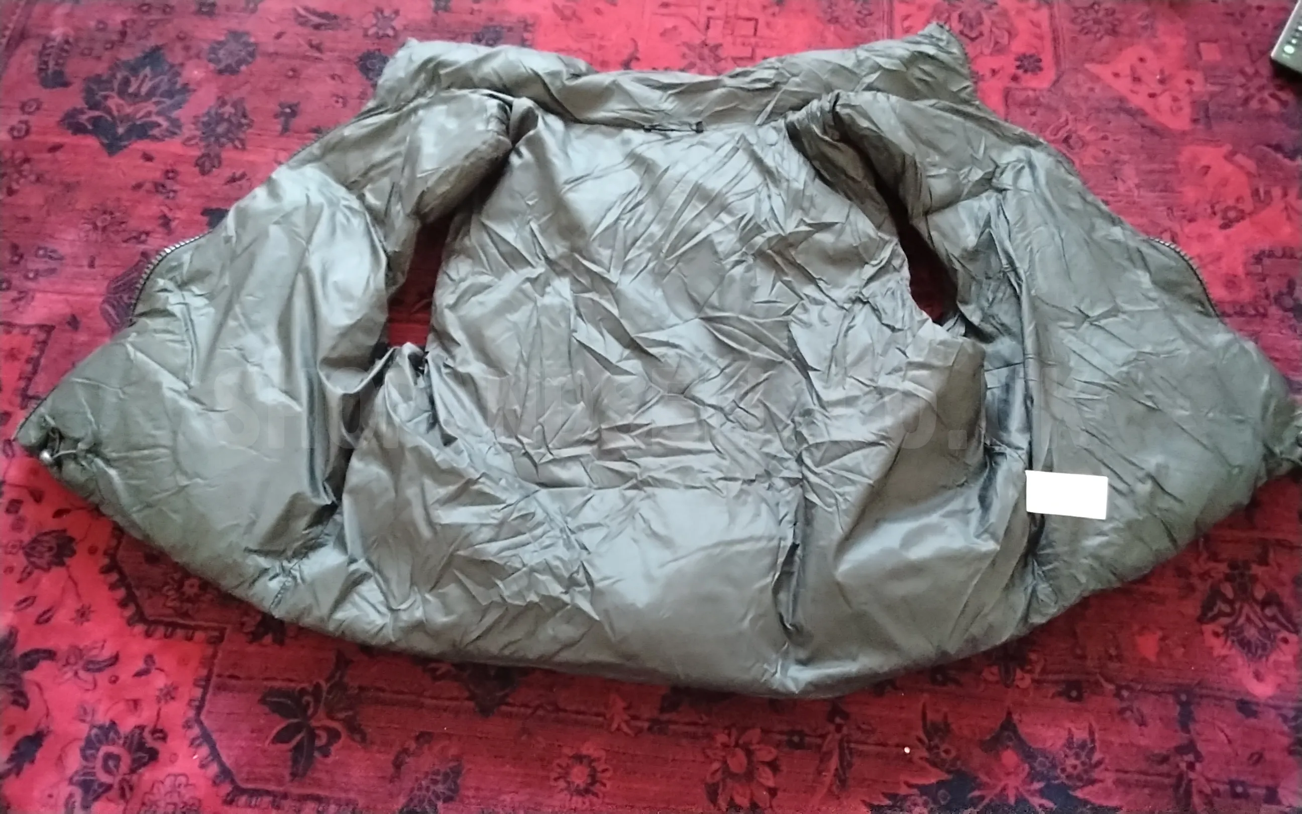 Grey Padded Puffer Jacket – Zip Up
