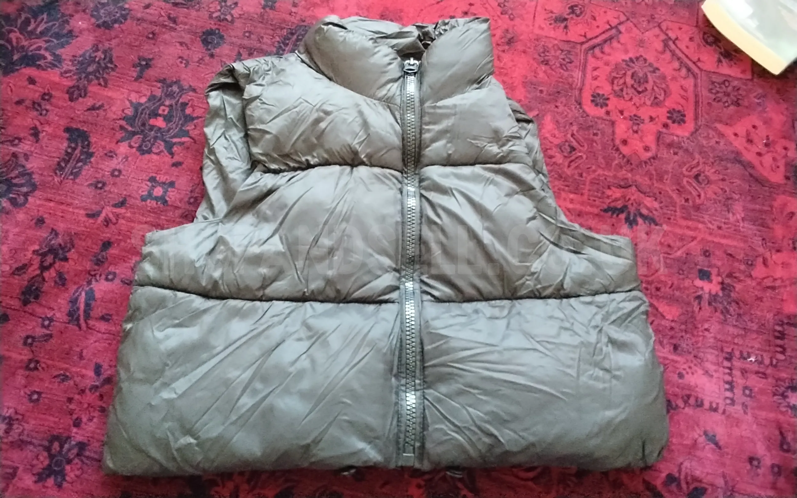 Grey Padded Puffer Jacket – Zip Up